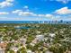 Overhead image showing the city skyline and a picturesque lake in a vibrant community at 2205 16Th N St, St Petersburg, FL 33704