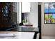Modern kitchen featuring sleek countertops, dark backsplash, and a bright window view at 2205 16Th N St, St Petersburg, FL 33704