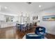 Spacious kitchen with custom island and modern stainless steel appliances at 3412 W Mckay Ave, Tampa, FL 33609