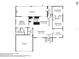 Floor plan shows a three bedroom home with a living room, kitchen, and primary suite at 3655 Candia Ave, North Port, FL 34286