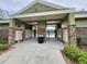 Community pool entrance with mailboxes and stone accents at 2807 Lantern Hill Ave, Brandon, FL 33511