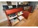Kitchen features pull out storage shelving in the lower cabinets at 328 Siena Vista Pl, Sun City Center, FL 33573