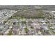 Panoramic aerial view showcasing the residential neighborhood at 5317 Tammy Ln, Holiday, FL 34690