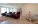 Spacious living room with dining area and comfortable seating at 8438 Wheat Stone Dr, Zephyrhills, FL 33540