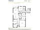 Spacious four-bedroom home floor plan featuring open-concept living and dining areas, and a covered patio at 1188 Bartlett Ave, North Port, FL 34288
