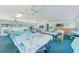 Spacious meeting room illuminated with ceiling fans, long tables, and ample space at 13250 Ridge Rd # 10-4, Largo, FL 33778