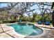 Screened-in pool and spa area, offering a secluded and tranquil outdoor experience at 15912 Ternglade Dr, Lithia, FL 33547