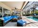 Relax near the sparkling screened-in pool and covered patio, perfect for entertaining or unwinding at 15912 Ternglade Dr, Lithia, FL 33547