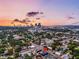 Aerial view of neighborhood and city skyline at 1627 9Th N Ave, St Petersburg, FL 33713