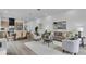 Open living space featuring kitchen, dining, and seating area; great for entertaining at 1627 9Th N Ave, St Petersburg, FL 33713
