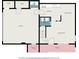 A clear floor plan of the condo unit, showing the layout of each room at 1844 Bough Ave # C, Clearwater, FL 33760