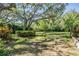 Expansive backyard featuring mature trees and lush landscaping at 18806 Autumn Lake Blvd, Hudson, FL 34667
