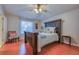 Relaxing main bedroom offers a ceiling fan, and great natural light at 2982 Estancia Pl, Clearwater, FL 33761