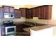 Well-equipped kitchen with stainless steel appliances, granite counters, and ample cabinetry at 6359 Timberly Ln, Zephyrhills, FL 33542