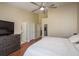 Large bedroom with vaulted ceilings and neutral walls, with views of the home's layout at 720 Earls Ct, Safety Harbor, FL 34695