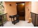Exterior view of elevator access to the building, located just off the walkway at 8911 Blind Pass Rd # 220, St Pete Beach, FL 33706