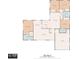 Detailed floor plan showcasing the layout with three bedrooms, two bathrooms, living spaces, and garage at 1327 51St Ne Ave, St Petersburg, FL 33703