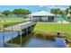 Waterfront gazebo featuring a cozy gathering spot with picnic tables and serene water views at 2042 Australia W Way # 66, Clearwater, FL 33763