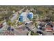 Aerial view of new townhomes showing modern architecture, landscaping, and street access at 2209 16Th N St, St Petersburg, FL 33704