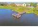 Scenic view of a wooden dock on the lake, offering a tranquil spot for relaxation and enjoying the waterfront at 2220 Spanish Dr # 4, Clearwater, FL 33763