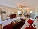 Inviting living and dining space with neutral paint and comfortable seating at 2351 Irish Ln # 43, Clearwater, FL 33763