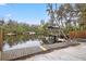 Private dock on the river offers a serene retreat, ideal for enjoying waterfront living and scenic views at 3908 Alafia Blvd, Brandon, FL 33511