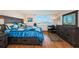 Large bedroom has ample storage space and water views at 7405 Bay Island S Dr # 220, South Pasadena, FL 33707