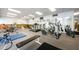 This is a well-equipped fitness center with treadmills, elliptical machines, and weightlifting equipment at 7405 Bay Island S Dr # 220, South Pasadena, FL 33707
