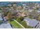 Stunning aerial view of a waterfront community with lush landscaping and beautiful single-Gathering homes at 809 Royal Dr, Largo, FL 33770