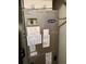 Carrier brand furnace with some service documents taped to the unit at 12020 134Th Pl, Largo, FL 33778