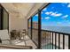 Relax on the screened in balcony with scenic views of the ocean and plenty of seating at 14900 Gulf Blvd # 304, Madeira Beach, FL 33708