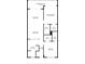 Detailed floor plan showcasing the layout of a two-bedroom apartment with a screened balcony at 14900 Gulf Blvd # 304, Madeira Beach, FL 33708