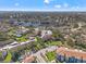 Enjoy an aerial view of the home's location with proximity to the water and surrounding community at 2555 Royal Pines Cir # 15C, Clearwater, FL 33763