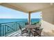 Balcony featuring seating and stunning waterfront views, perfect for outdoor dining and relaxation at 4830 Osprey S Dr # 305, St Petersburg, FL 33711