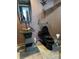 Powder room showcasing unique black sink and toilet, modern fixtures, and decorative accents at 6425 Shoreline Dr # 10506, St Petersburg, FL 33708