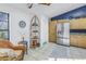 Bright eat-in kitchen with stainless steel appliances, wooden cabinets and a decorative wall at 992 San Carlos Ne Ct, St Petersburg, FL 33702