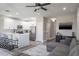Inviting living area with modern finishes, seamless flow to kitchen, perfect for Gathering gatherings at 10249 Villa Palazzo Ct, Tampa, FL 33615