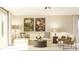 Comfortable living room featuring a sectional sofa, stylish decor, neutral color palette, and plenty of natural light at 106 Lilyan Ct, Rotonda West, FL 33947