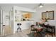 Comfortable dining area with access to the kitchen and offering an easy flow for entertaining and daily living at 16143 Rambling Vine E Dr, Tampa, FL 33624