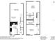 Detailed floor plan showcasing the layout of the first and second floors with dimensions and room labels at 16143 Rambling Vine E Dr, Tampa, FL 33624