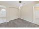 This spacious dining room offers natural lighting with stylish light fixture and neutral tones perfect for Gathering gatherings at 4644 Braesgate Ct, Land O Lakes, FL 34639