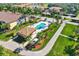 An aerial view of the pool and the community at 7305 River Hammock Dr # 204, Bradenton, FL 34212