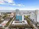 Aerial view showcasing the city skyline and waterfront, highlighting the prime location at 105 4Th Ne Ave # 405, St Petersburg, FL 33701
