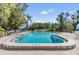 Inviting outdoor pool with surrounding deck, lounge chairs, and tropical landscaping at 2511 Dolly Bay Dr # 304, Palm Harbor, FL 34684