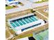 Overhead shot of the shuffleboard court in the community at 35145 Garber Ln, Zephyrhills, FL 33541