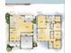 Peregrine floor plan featuring two levels, with a kitchen, nook, and lanai on the main floor and a Primary suite upstairs at 4017 W North B St, Tampa, FL 33607