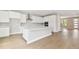 Bright kitchen with large island, stainless hood vent, and modern cabinetry at 4017 W North B St, Tampa, FL 33607