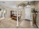 Welcoming dining area with stylish lighting, neutral tones, and a seamless transition to the entryway at 6107 Ibispark Dr, Lithia, FL 33547