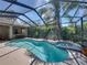 Relaxing screened-in pool with adjacent spa and outdoor bar offers an ideal entertainment oasis at 6107 Ibispark Dr, Lithia, FL 33547