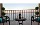 Inviting balcony with comfortable seating offers serene water views, perfect for relaxation and enjoying sunsets at 7700 Sun Island S Dr # 608, South Pasadena, FL 33707